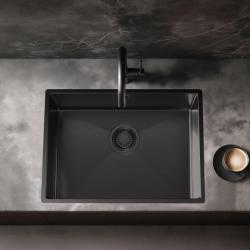 Pure.Sink Luxion Lavello PVD nero 50x40 cm sottopiano, incasso a filo e da appoggio PLX5040-63