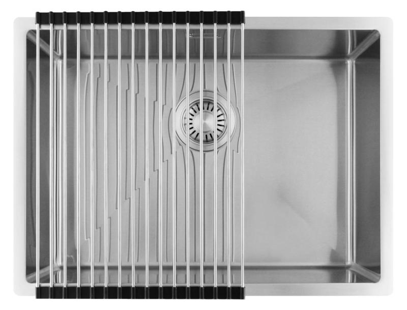 Pure.Sink Luxion Lavello in acciaio inox 55x40 cm sottopiano, incasso a filo e da appoggio PLX5540-02