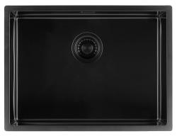 Pure.Sink Luxion PVD Lavello nero 55x40 cm sottopiano, incasso a filo e da appoggio PLX5540-63
