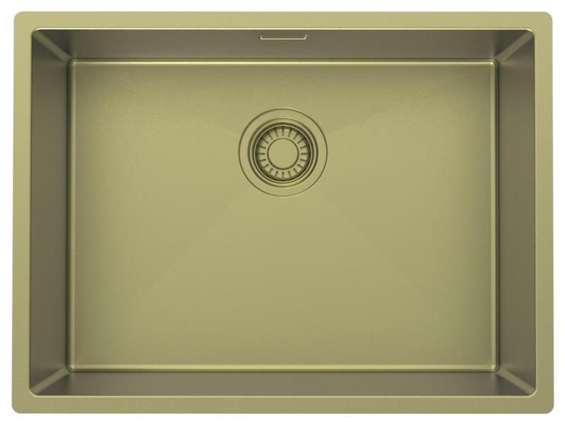 Pure.Sink Luxion Lavello dorato 55x40 cm sottopiano, incasso a filo e da appoggio PLX5540-60