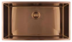Pure.Sink Luxion Grande lavello in rame 74x40 cm sottopiano, incasso a filo e da appoggio PLX7440-62