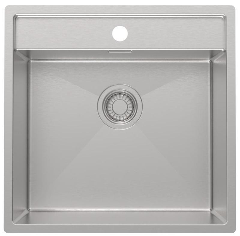 Pure.Sink Luxion Lavello in acciaio inox 51x50 cm Tapwing con foro per rubinetto PLX5150T-02