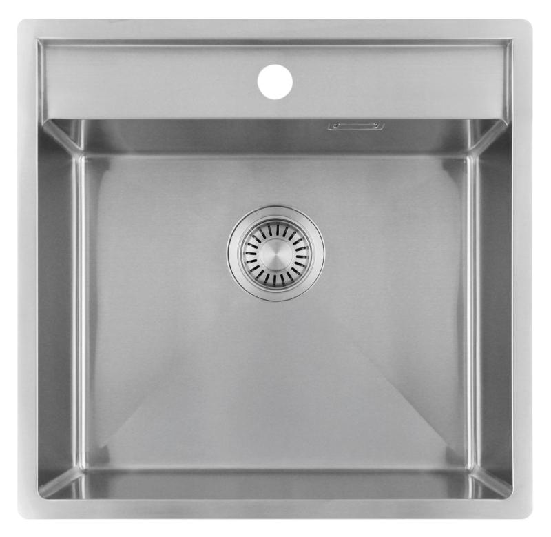 Pure.Sink Luxion Lavello in acciaio inox 51x50 cm Tapwing con foro per rubinetto PLX5150T-02