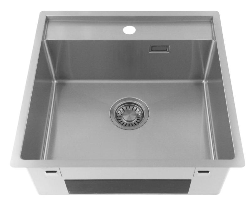 Pure.Sink Luxion Lavello in acciaio inox 51x50 cm Tapwing con foro per rubinetto PLX5150T-02