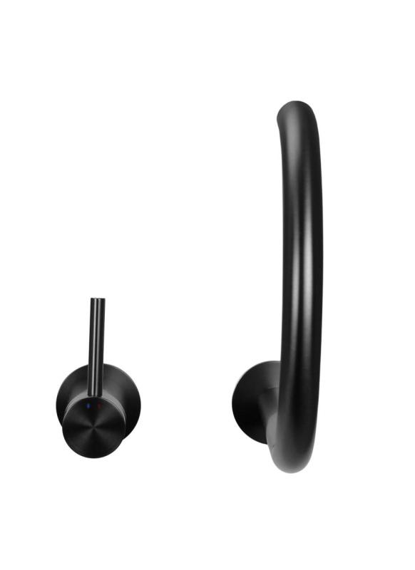 Pure.Sink Luxion Rubinetto da cucina Gun metal a 2 fori con bocca rotonda PLX2HR-61