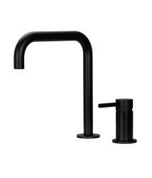 Pure.Sink Luxion Rubinetto da cucina nero opaco a 2 fori con bocca a U PLX2HU-10