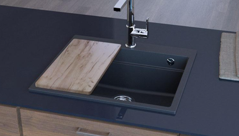 Tagliere in faggio Granitemy per lavandino 402mm x214mm 1208971830