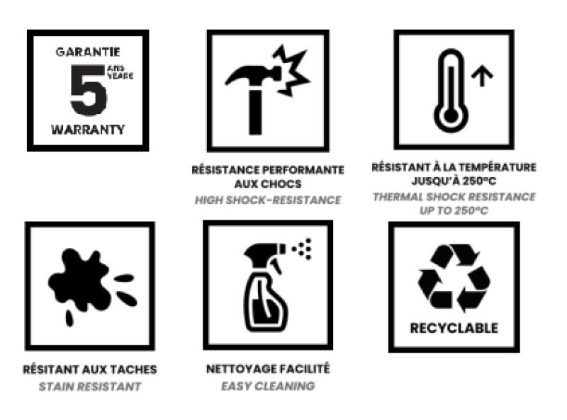 Ausmann Fibre cemento grigio grande lavello 70x40cm da incasso, da appoggio e da filo con tappo di rame 1208971888