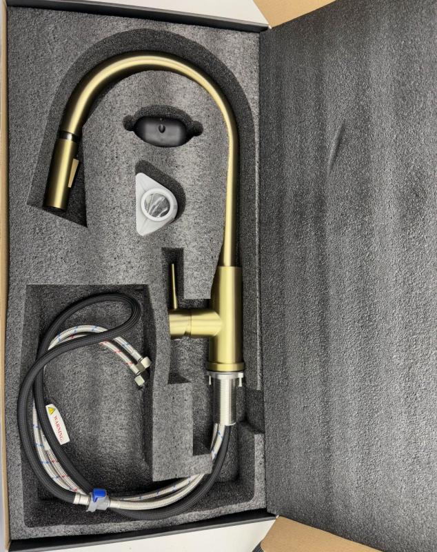 Pure.Sink Elite Steel Stream-S rubinetto da cucina in acciaio PVD rame con beccuccio estraibile PS8045-62