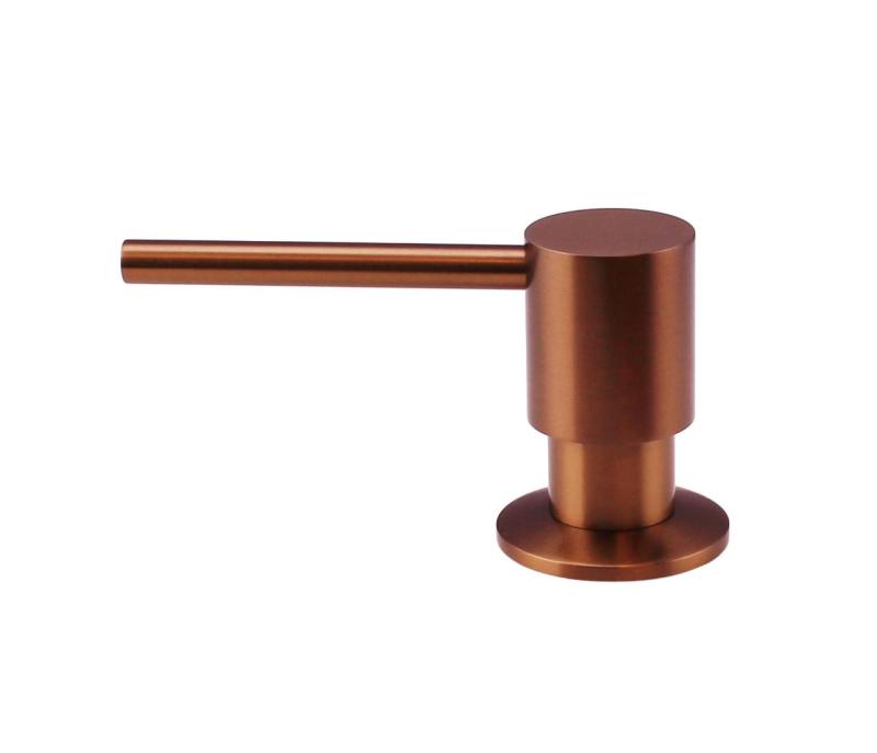 Pure.Sink Elite Steel Shine Dispenser di Sapone da Incasso PVD Rame Riempibile da Sopra PS9010-62