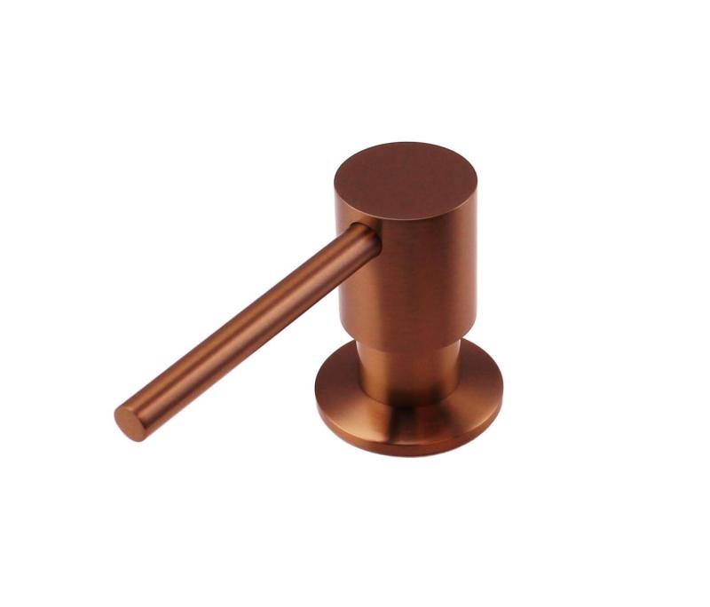 Pure.Sink Elite Steel Shine Dispenser di Sapone da Incasso PVD Rame Riempibile da Sopra PS9010-62