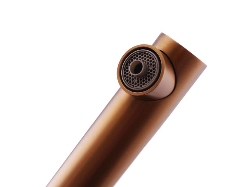 Pure.Sink Elite Steel Clear-S PVD metallo pistola 3-vie Rubinetto da cucina con Bocca Estraibile e Acqua Filtrata PS8120-61