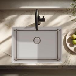 Pure.Sink Exclusivo Lavello speciale in acciaio inox da 35 cm di lunghezza 50x35 cm raggio 10 mm PEX5035-02