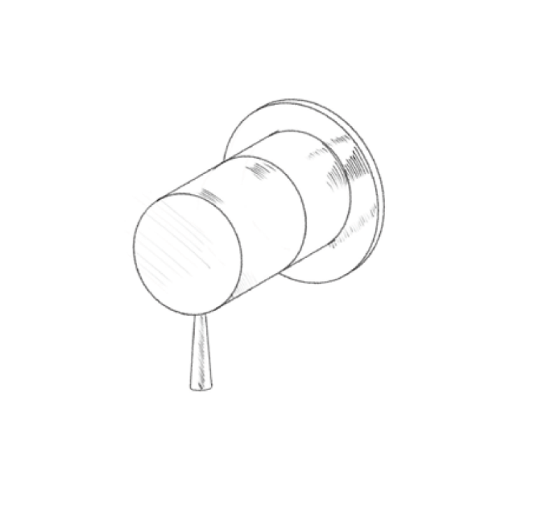 MURO TUA Miscelatore da incasso a muro cromato M1.B31.R.CR