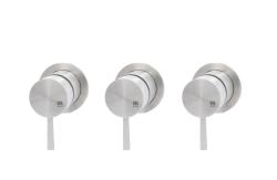 MURO TUA Miscelatore da incasso a parete con 2 rubinetti di arresto cromato M1.B34.R.CR