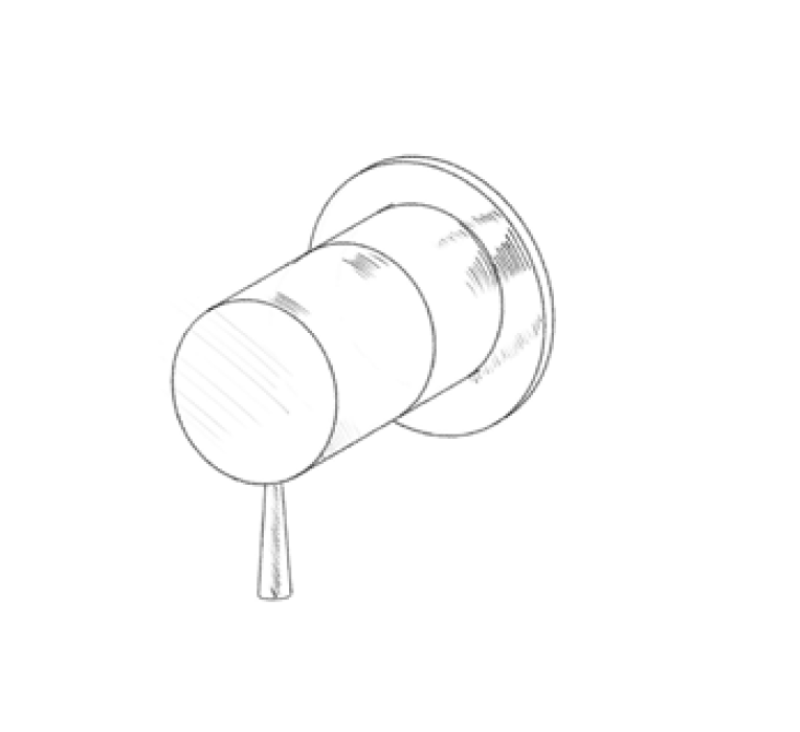 MURO TUA Commutatore a 2 vie da incasso cromato M1.B32.2.CR