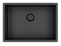 Pure.Sink Exclusivo Lavello speciale in metallo brunito da 35 cm di lunghezza 50x35 cm raggio 10 mm PEX5035-61