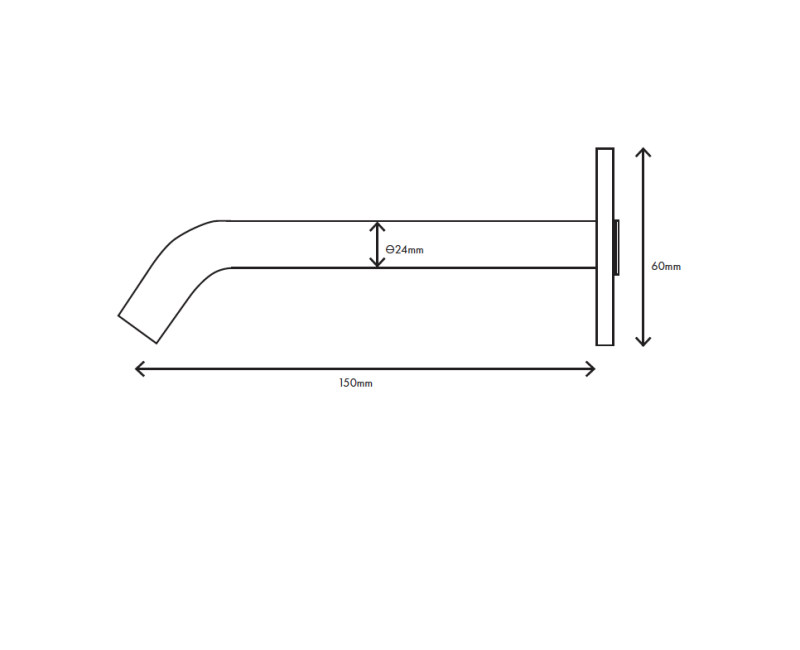 MURO TUA bocca di scarico cromata M1.CA3.W.15.CR