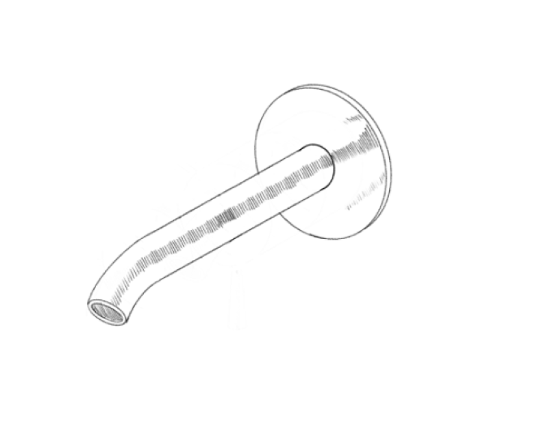 MURO TUA bocca di scarico cromata M1.CA3.W.15.CR