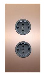 Indux Corner Colonna energetica con 2 prese di corrente con messa a terra in rame 1208972279