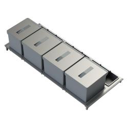 Indux Sort Sistema di smaltimento rifiuti a 4 scomparti Comando manuale per cassetti estraibili 1208972321