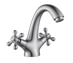 Aquanello Heritage Ascot Miscelatore classico nostalgico per lavabo in acciaio inox NB-4101-HA