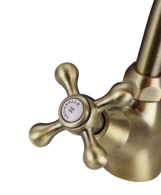 Aquanello Heritage Ascot Classic Kitchen Nostalgic Kitchen Faucet Bronze BN-4004-HA