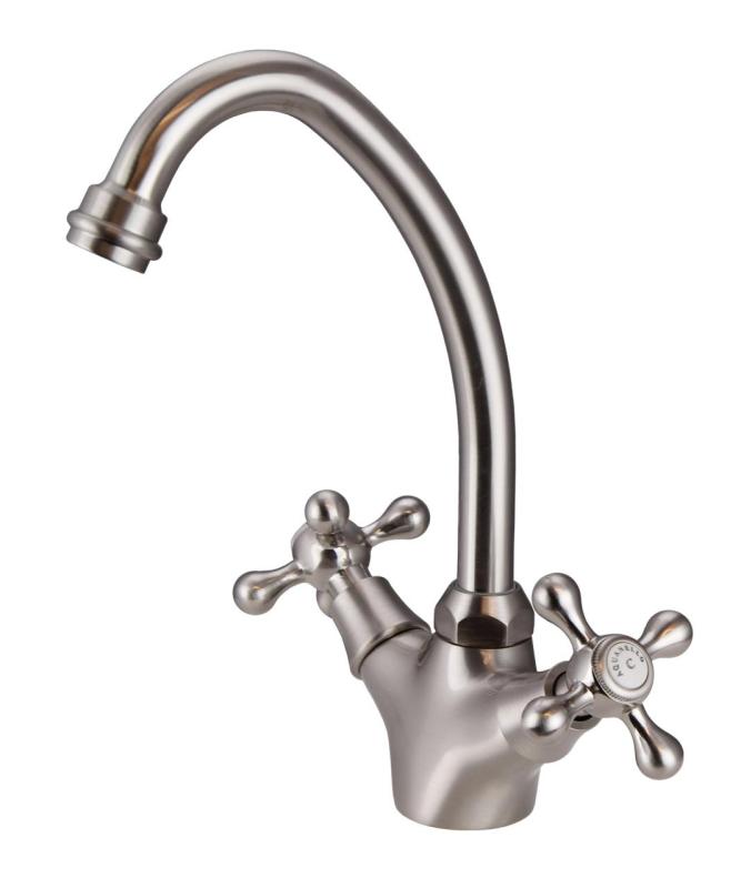 Aquanello Heritage Ascot Classic Kitchen Nostalgic Kitchen Faucet Stainless Steel NB-4004-HA
