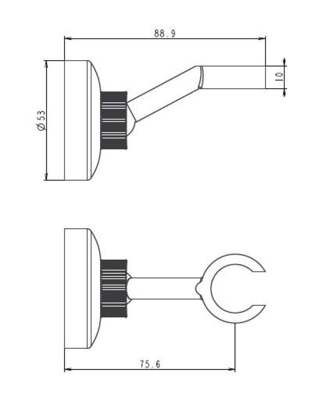 Aquanello Heritage Collection Supporto classico per doccetta in bronzo BN-9003-HC