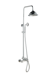 Aquanello Heritage Ascot Set doccia classico Colonna doccia a vista Cromo CR-2003-HA