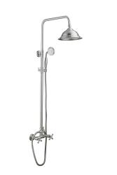 Aquanello Heritage Ascot Set doccia classico Colonna doccia a vista in acciaio inox NC-2003-HA