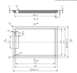 Pure.Sink Exclusivo Tagliere in legno di bambù 42x30 cm da lavello PEXCB40-24