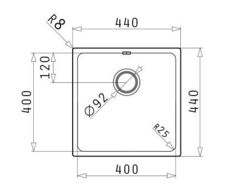 PM Lydia Lavello in acciaio inossidabile 40x40 cm, da incasso sotto piano, da incasso a filo piano e da appoggio 1208972639