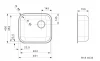 Reginox R18 4035 OKG RVS Spoelbak opbouw B2814RLU06GDS R00991