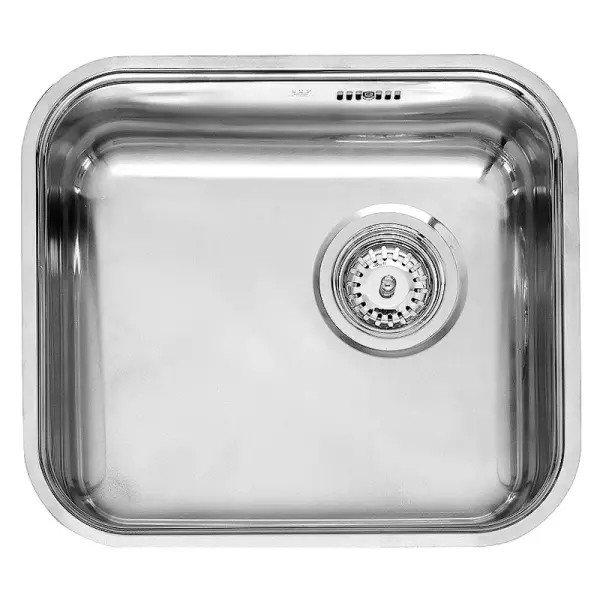 Reginox R184035OKG Lavandino in acciaio inossidabile 45x40cm da appoggio con tappo a cestello R00991