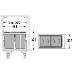 Hailo Tandem Pattumiera Universale 2331