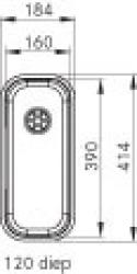 Franke Lavello Largo LAX 110.16D sottopiano 1120157550.